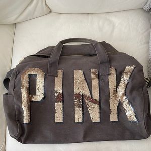 Victoria’s Secret pink duffel bag
